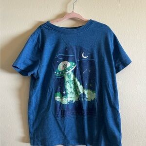 Garanimals Blue Kids Tee with Green UFO Graphic